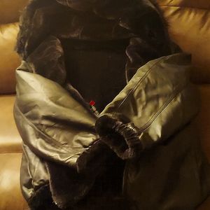 Excelled Collection Leather Coat